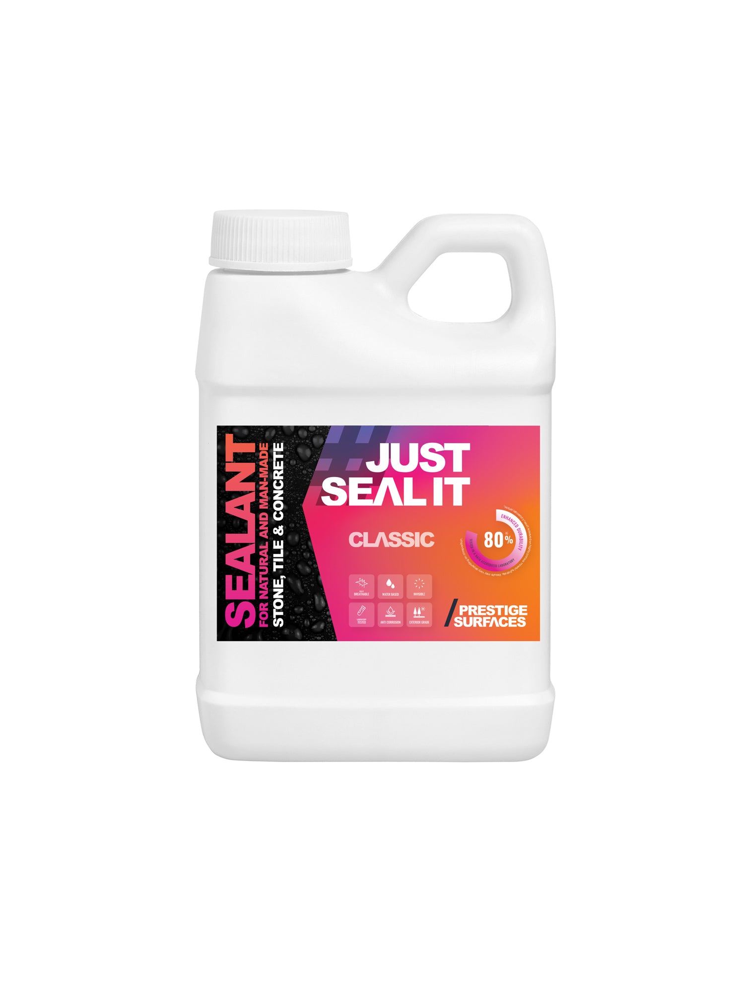 #JUSTSEALIT Classic Stone Sealer 1L for protecting stone, concrete, and paver surfaces